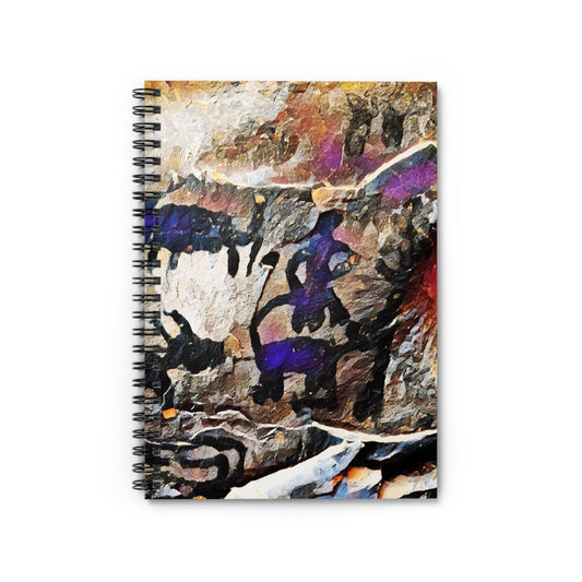 Ancient Pictograph Spiral Notebook - Ruled LineI